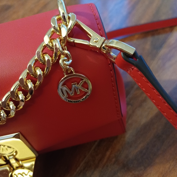 Michael Kors Lita Red Small Crossbody Bag  (Rare) NWT - Picture 10 of 10